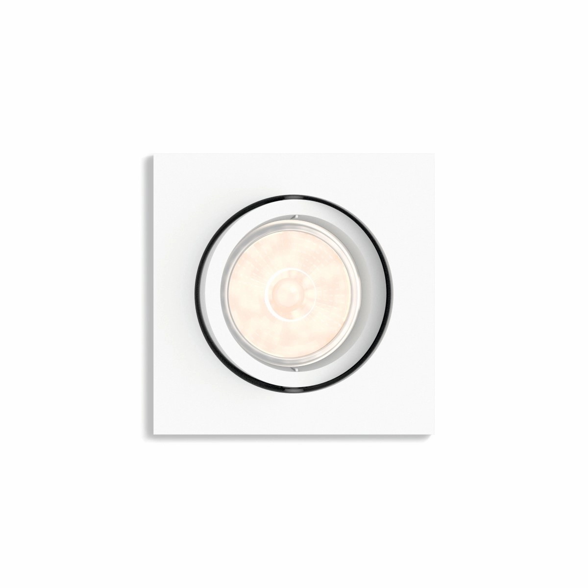 Richtbare inbouwspot Enneper GU10 9cm vierkant wit Philips 8718696160213