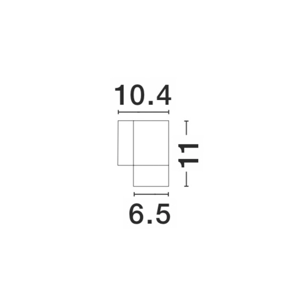 Wandspot Nodus down antiek bruin Lyora 5212017409065