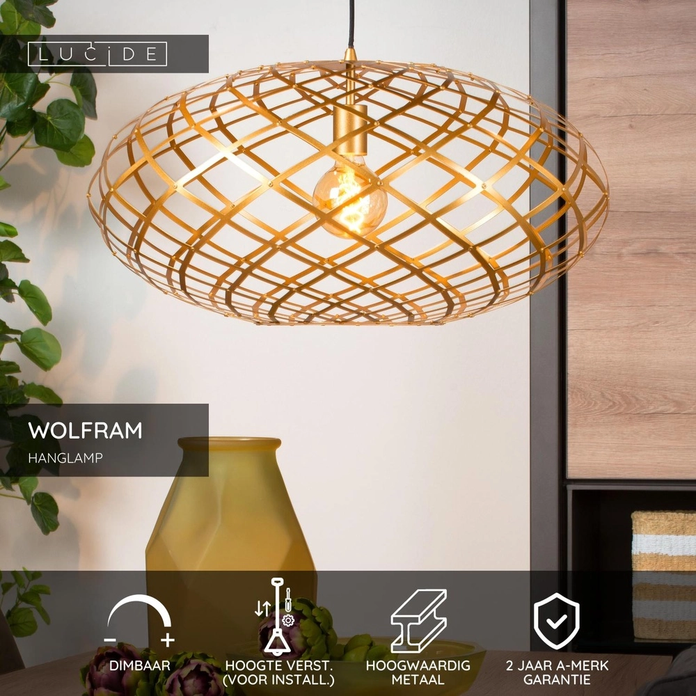 Hanglamp Wolfram Ø 65cm goud Lucide 5411212211132