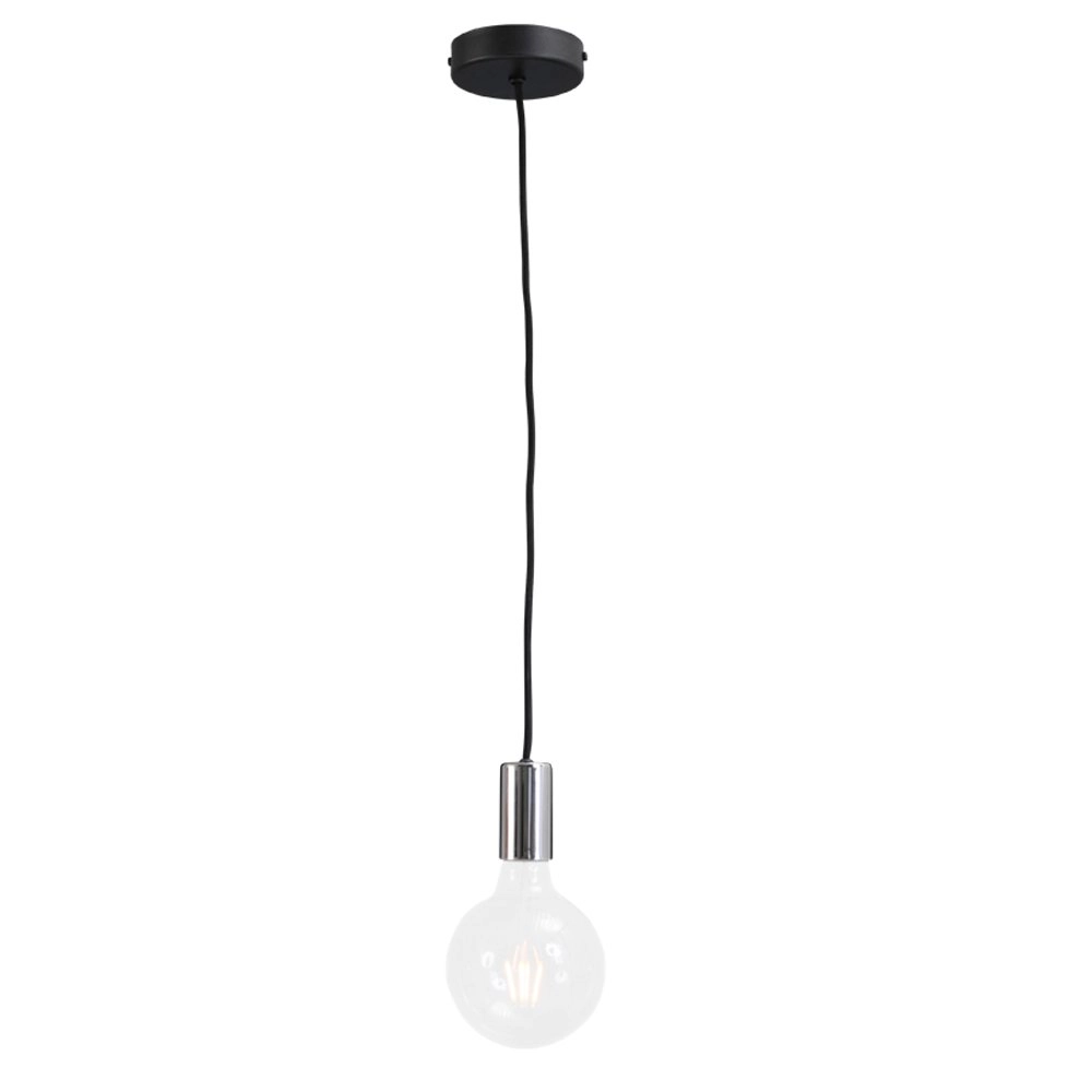 Chrome pendel hanglamp Concepto zwart met grijs Masterlight 8718121142326