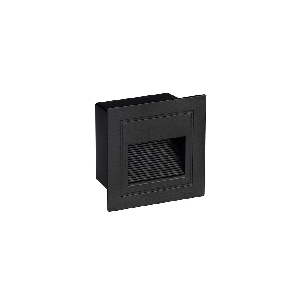 Vierkante inbouwlamp Mono zwart Lyora 5212017471895