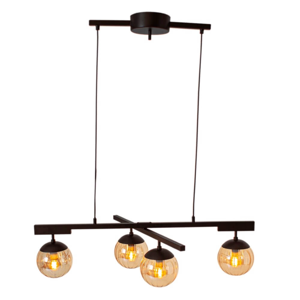 Hanglamp Labelle amber glas
