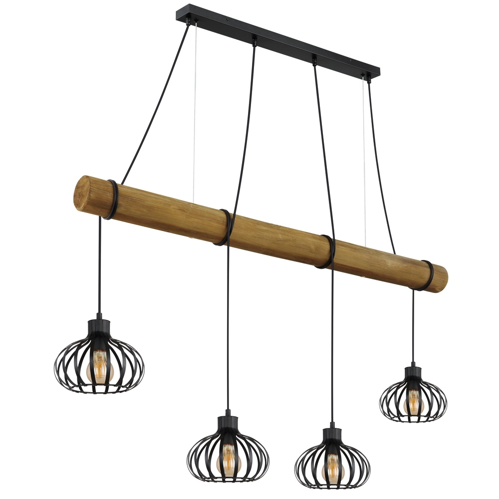 4-lichts hanglamp Caldwell eettafel Globo 9007371580590