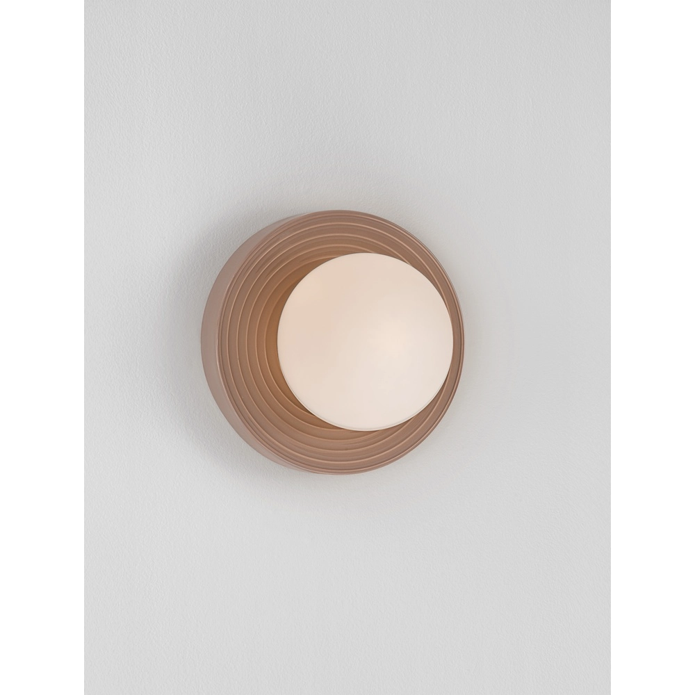 Wandlamp Orbique mokka bruin Ø 22cm Lyora 5212017483874