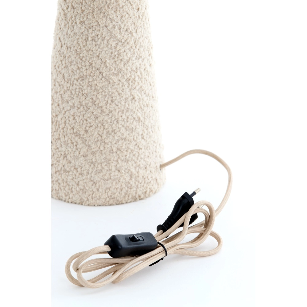 Boucle schemerlamp Micky 58cm - zand Light & Living 8717807761127