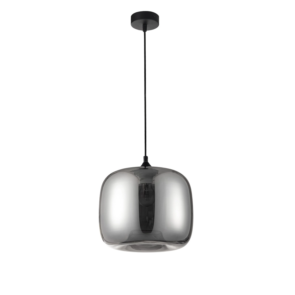 Hanglamp Savaz chroom glas Ø 28 x 23cm Lyora 5212017421272