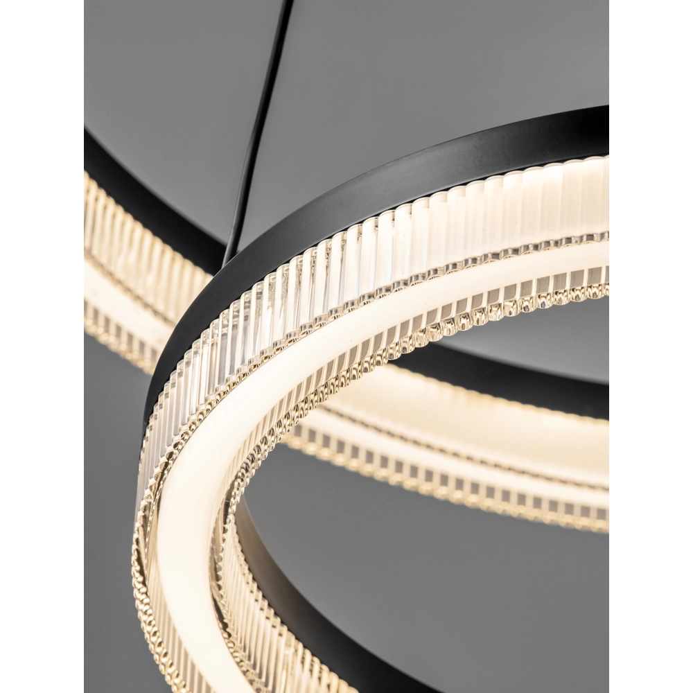 Zwarte hanglamp Lonela dubbel Lyora 5212017467065