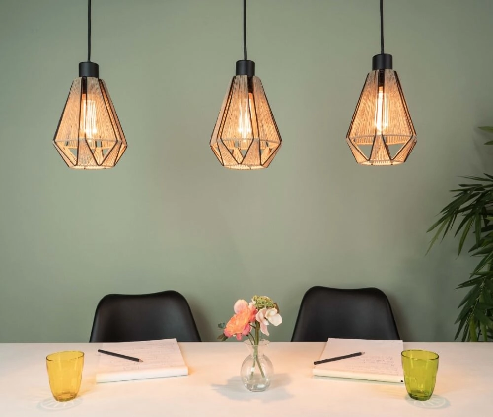 Landelijke eettafellamp Adwickle Eglo 9002759437770