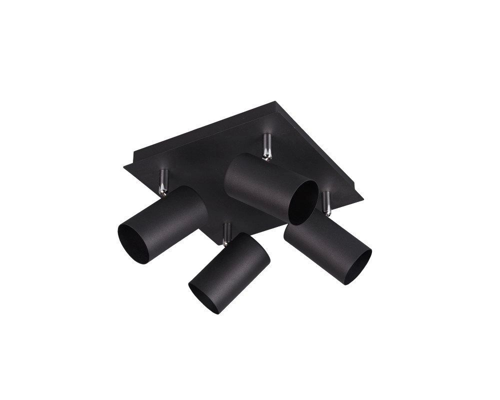 Spot Marley 4-lichts mat zwart Trio 4017807408676