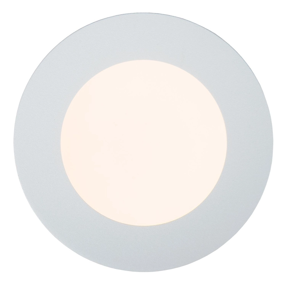 Plafonniere Brice-Led Ø 11,7cm - IP44 wit Lucide 5411212281289
