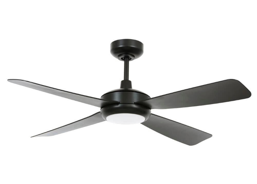 Plafondventilator met licht Slipstream Ø 107cm zwart Beacon 9333509174684