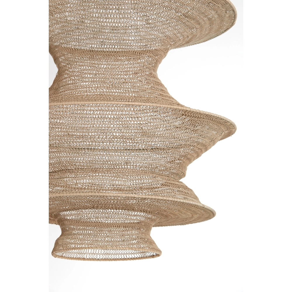 Metalen net hanglamp Nakisha Ø 48cm - zand Light & Living 8717807695071