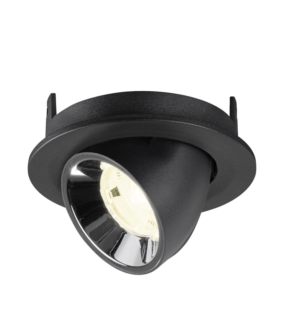 Inbouwspot Numinos Gimble S zwart/chroom 4000K - 20gr SLV 4024163313377