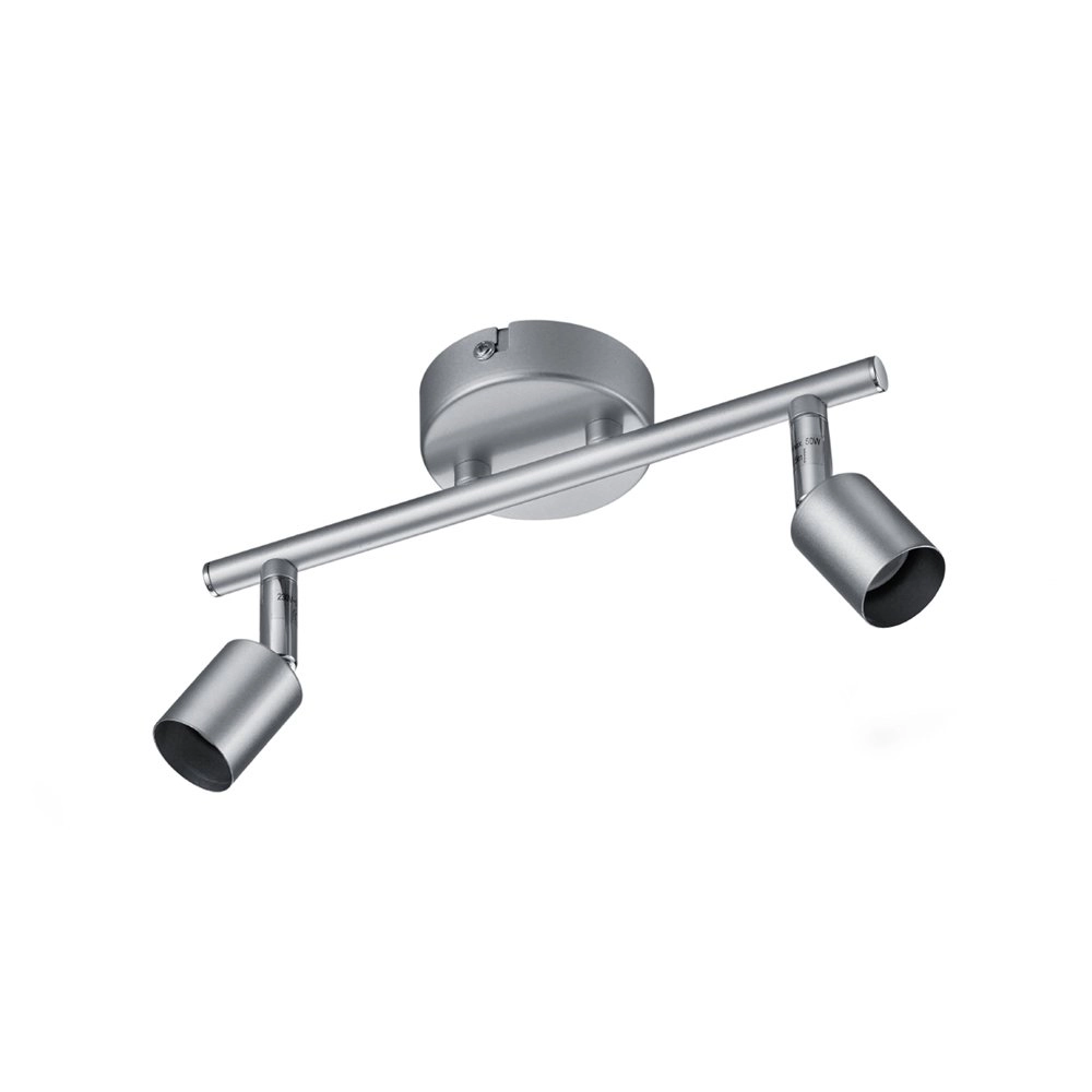 Plafondspot Paris 2-lichts titaan grijs Plafondspot Paris 2-lichts titaan grijs