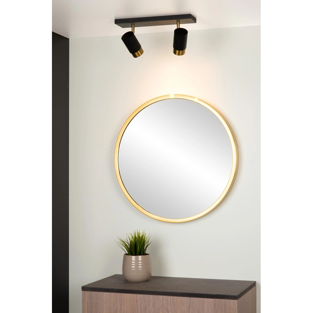 Plafondspot Floris dubbel zwart Lucide 5411212351784