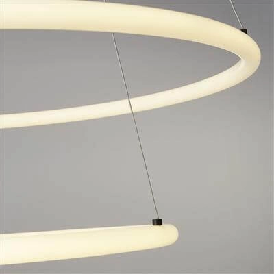 Hanglamp Revolve vide 2-rings zwart Searchlight 5053423189468