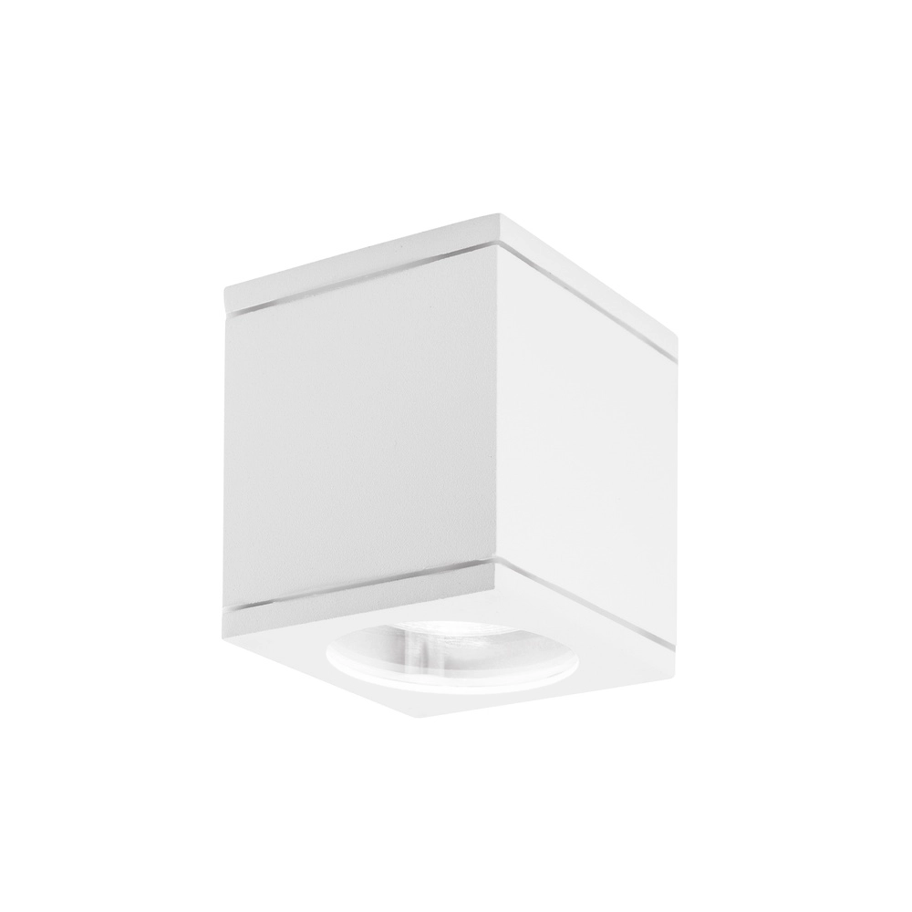 Vierkante spot Cerise wit