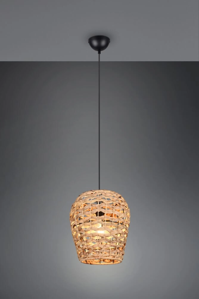 Landelijke hanglamp Jean Ø 29cm rotan Trio 4017807637670
