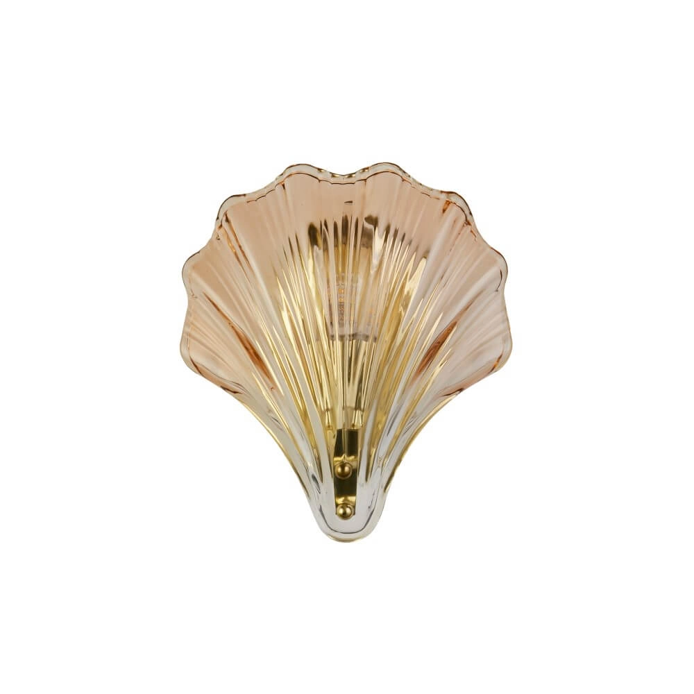 Wandlamp Shell met amber glas Searchlight 5053423271118