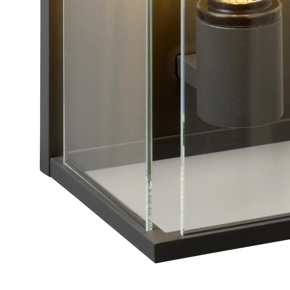 Strakke wandlamp Claire enkel antraciet Lucide 5411212271488