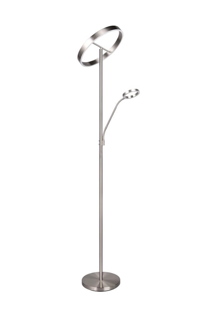 Design leeslamp Willis RVS - 180cm Trio 4017807618129