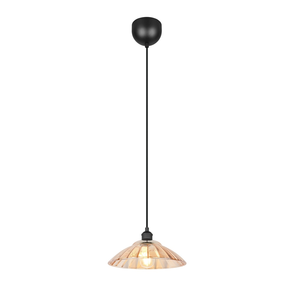 Klassieke hanglamp Eluna zwart Trio 4017807682489