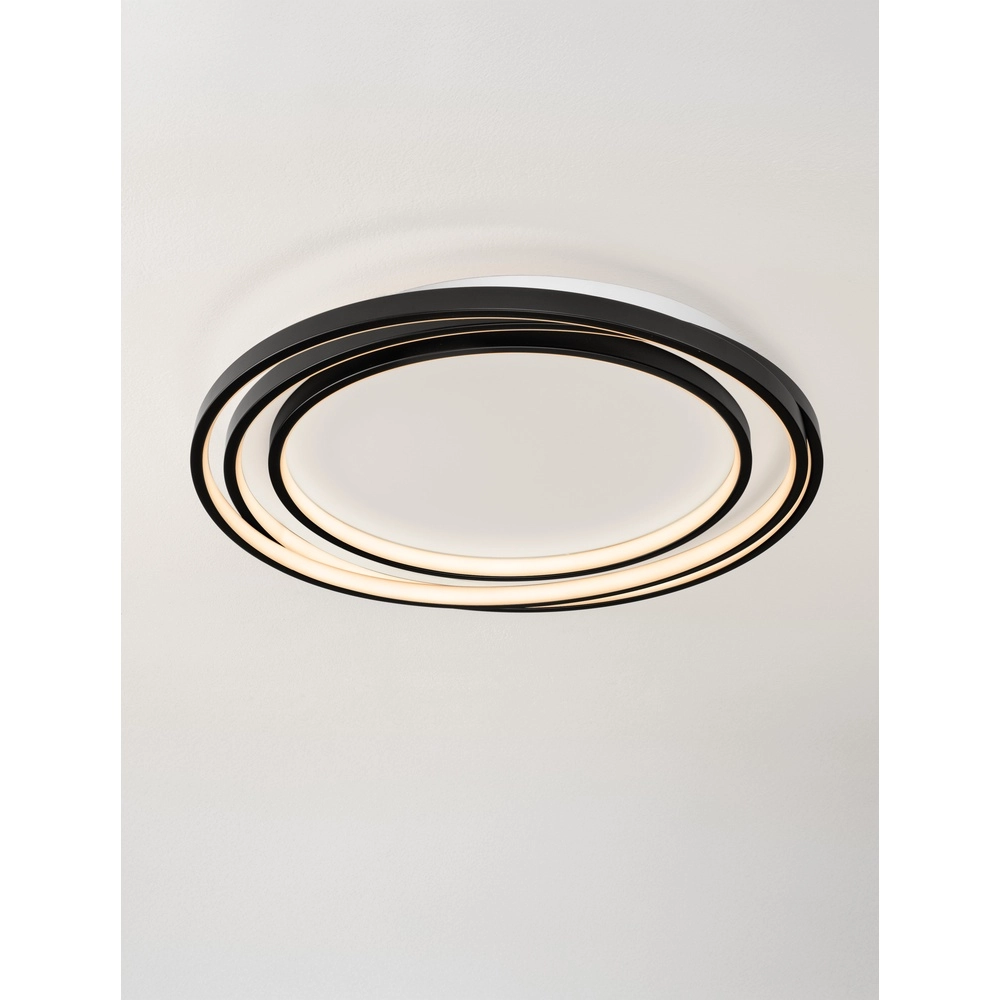 Ronde plafondlamp Arbor zwart Ø 54cm Ronde plafondlamp Arbor zwart Ø 54cm