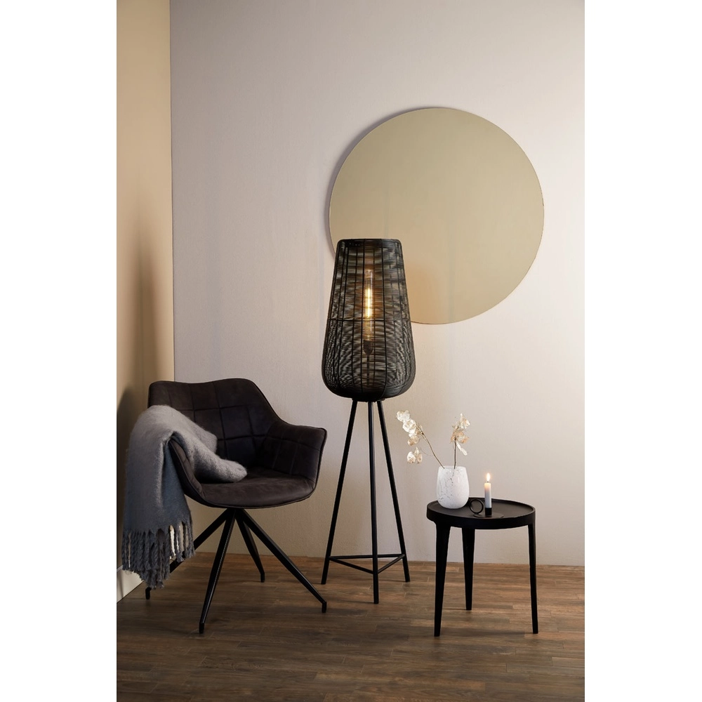 Tripod vloerlamp Adeta zwart Light & Living 8717807601287