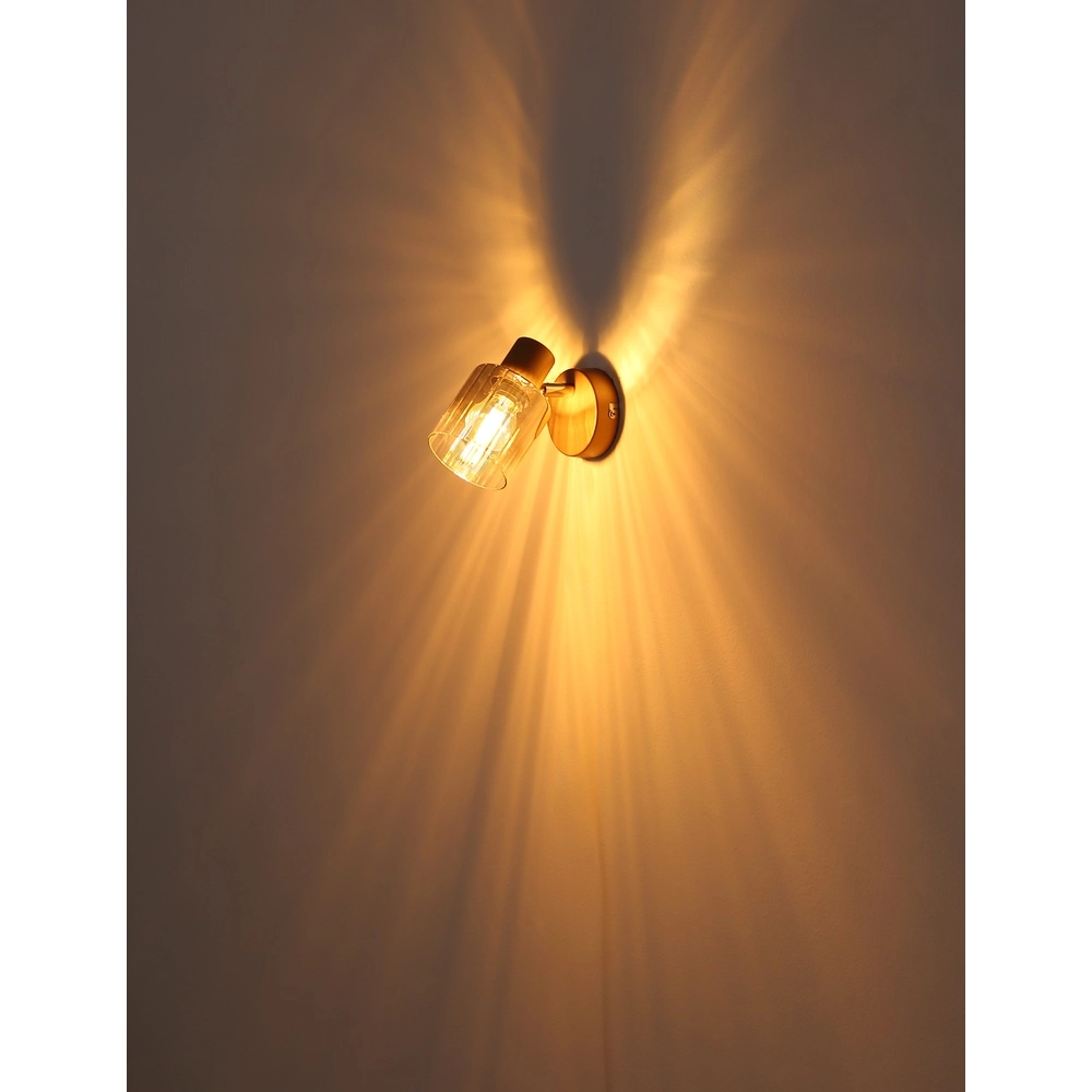 Wandlamp Walton koffie bruin Globo 9007371589173