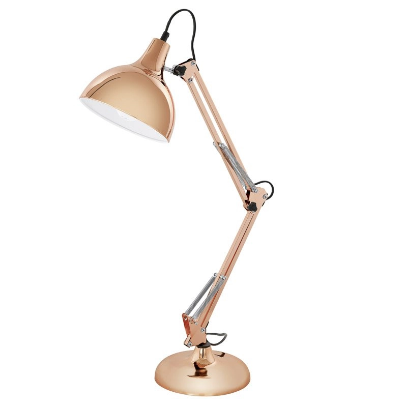 Tafellamp Borgillo rose goud