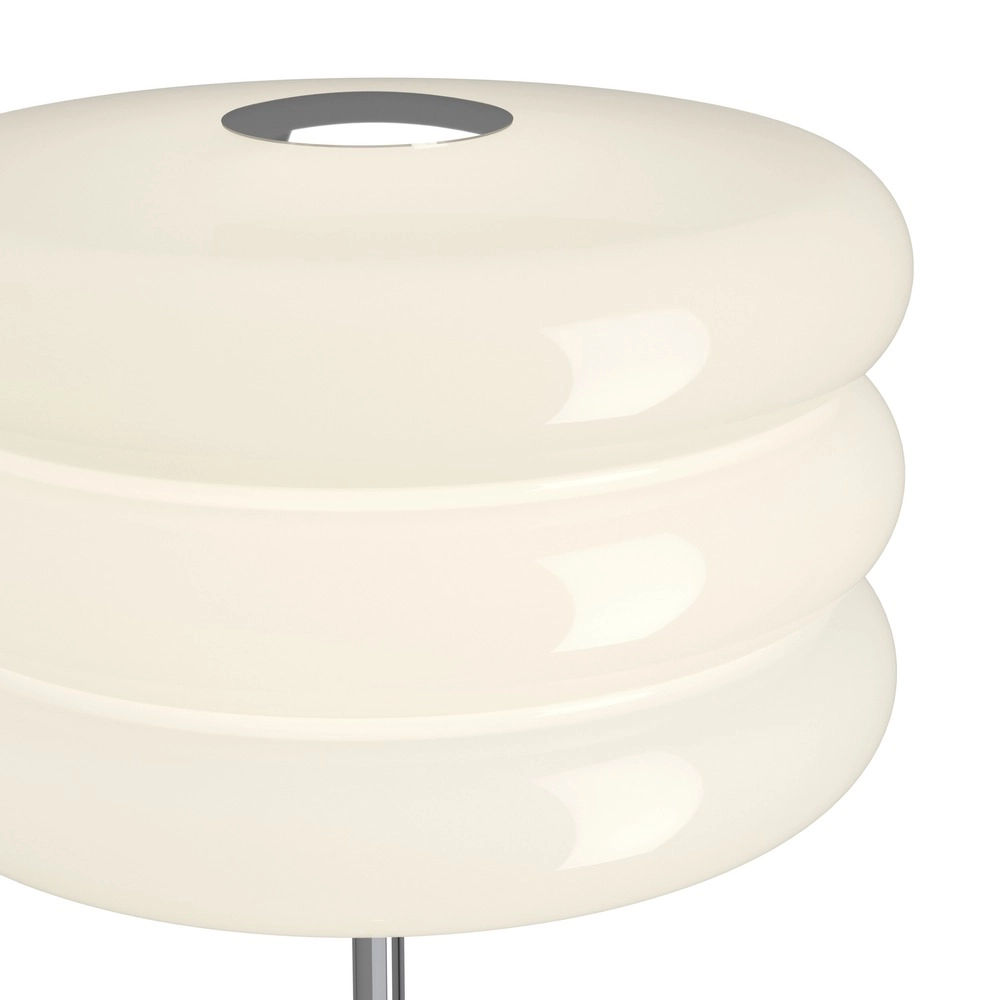 Design vloerlamp Tortora chroom met wit Ø 30cm Eglo 9008606405619