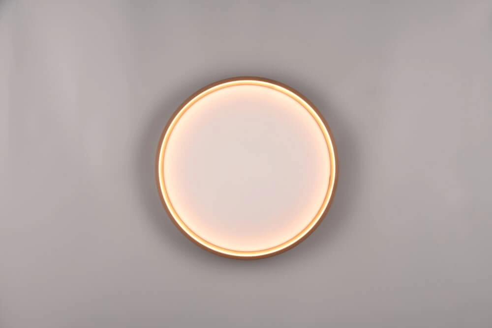 Wit met bruine plafonniere Doha Trio 4017807575026