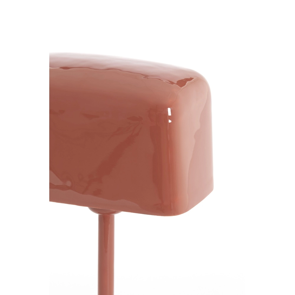 Nachtkastlamp Elenie 20x10cm - glans donker koraal Light & Living 8717807818708