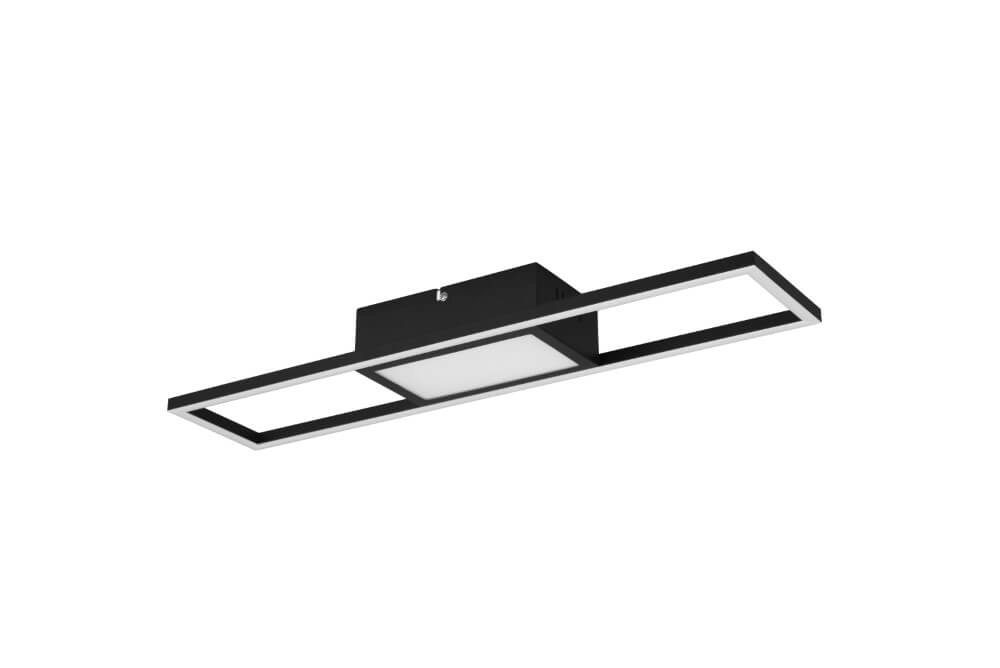 Zwarte led plafondlamp Rigido Trio 4017807538816