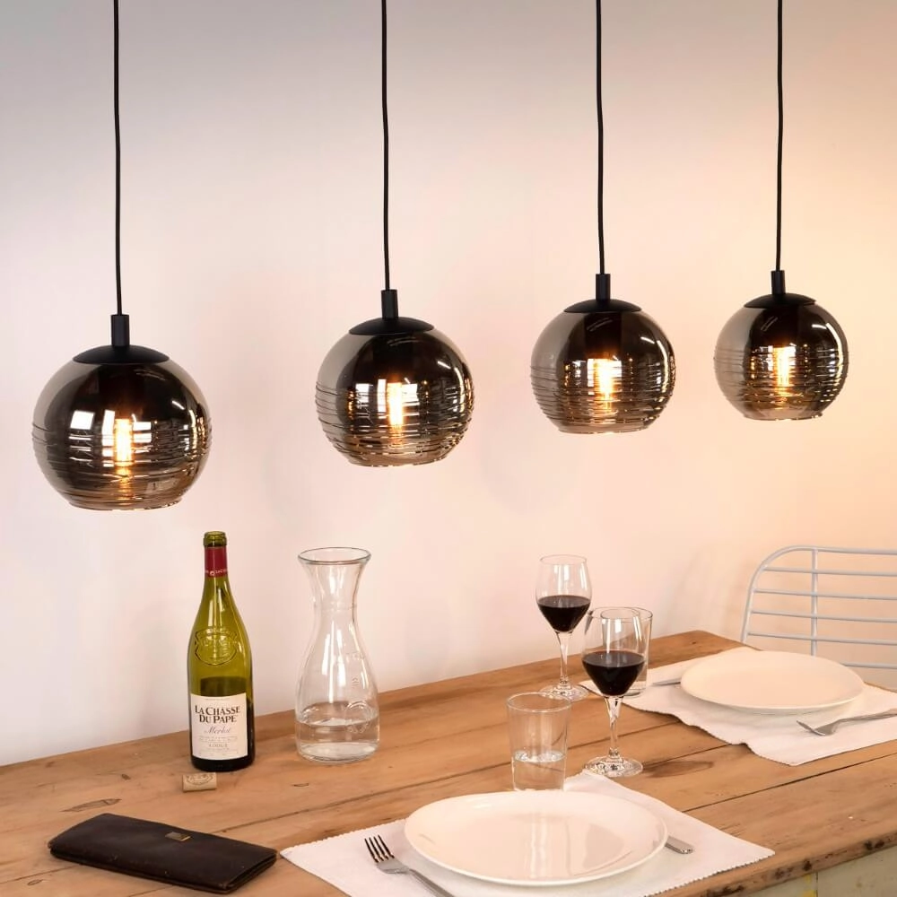 Hanglamp 4-lichts Lemorieta zwart Stars of Light 9002759396862