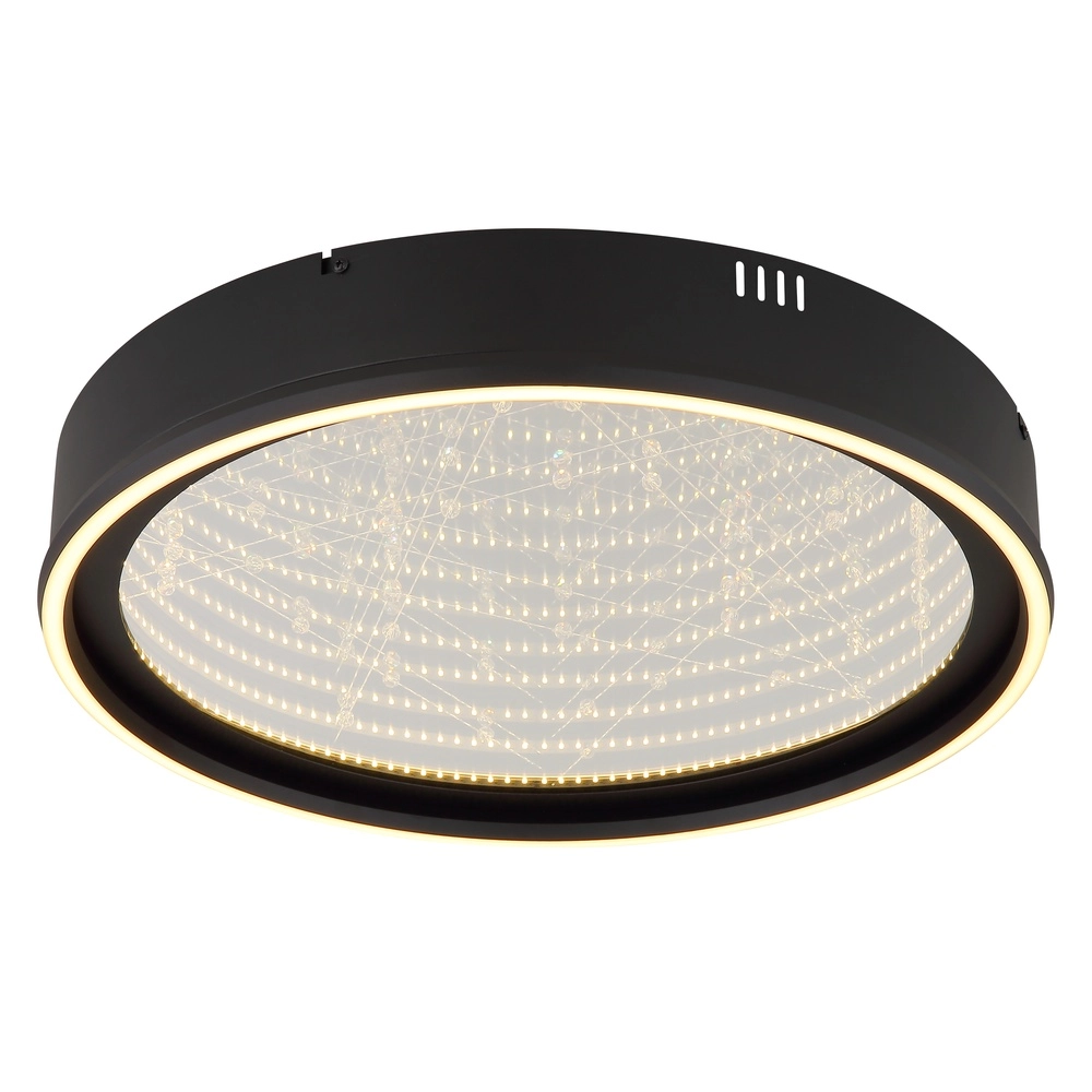 Zwarte plafondlamp Mirrora Ø 51,5cm Globo 9007371575848