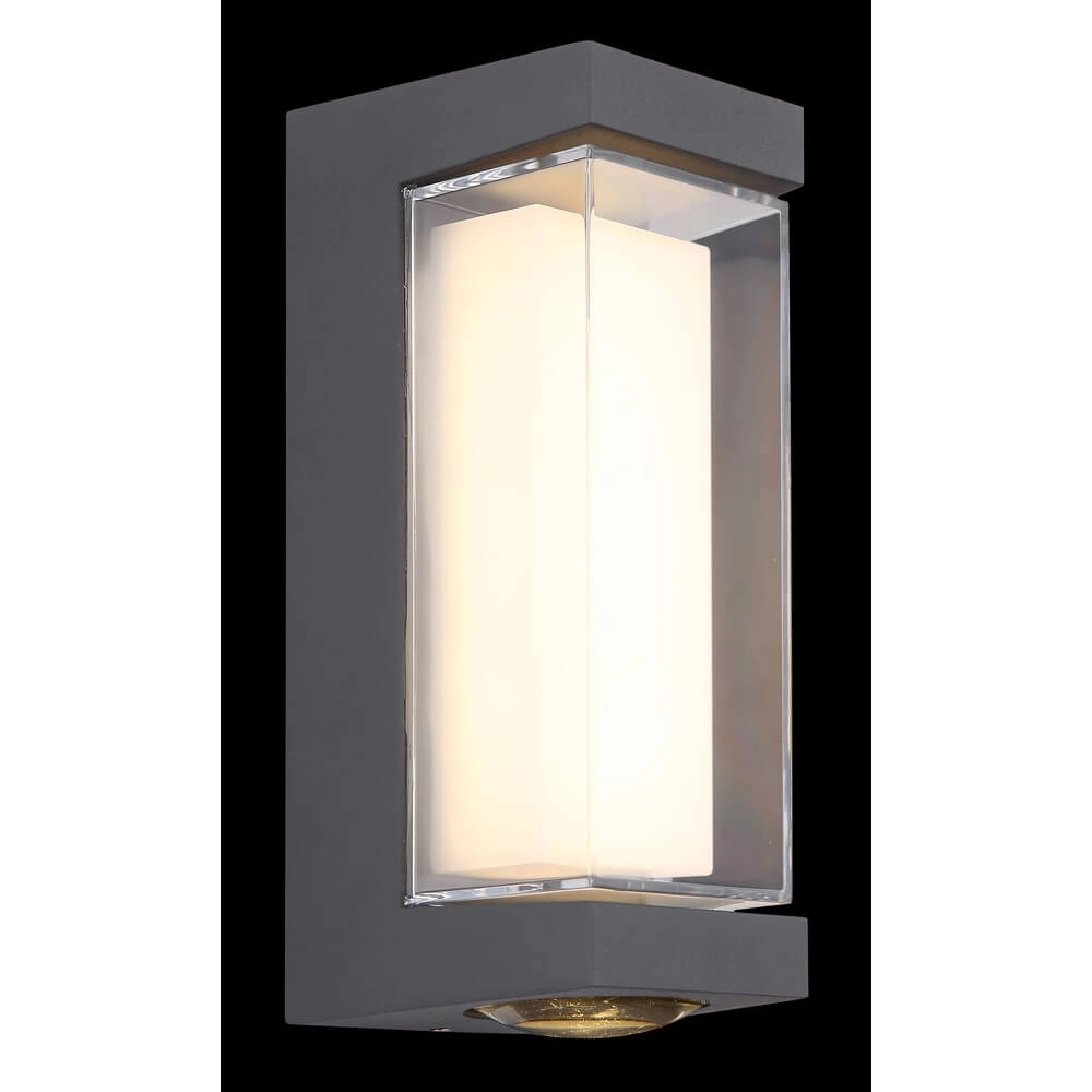 Design wandlamp Plixon antraciet rechthoek Globo 9007371455430