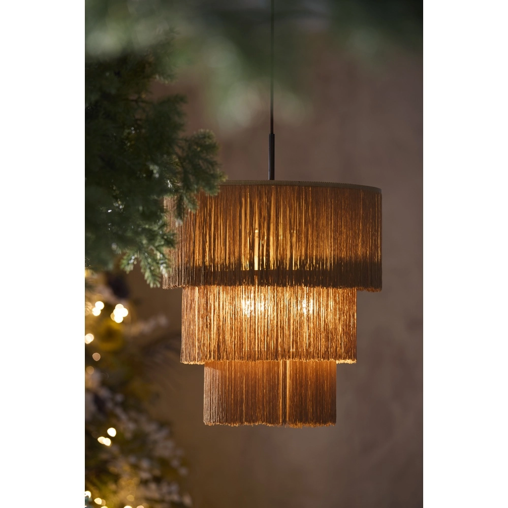 Touwtjes hanglamp Malaika Ø 45cm - bruin Light & Living 8717807810481