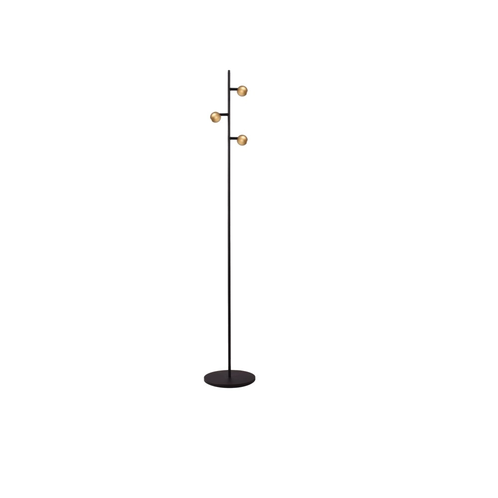 3-lichts vloerlamp Talana zwart met goud Masterlight 8718121359267