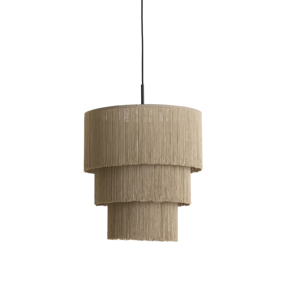 Touwtjes hanglamp Malaika Ø 45cm - taupe