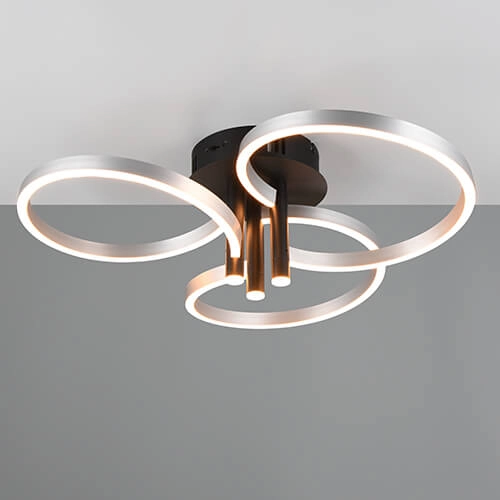 Gekrulde led plafondlamp Caruso RVS - Ø 65,5cm Gekrulde led plafondlamp Caruso RVS - Ø 65,5cm