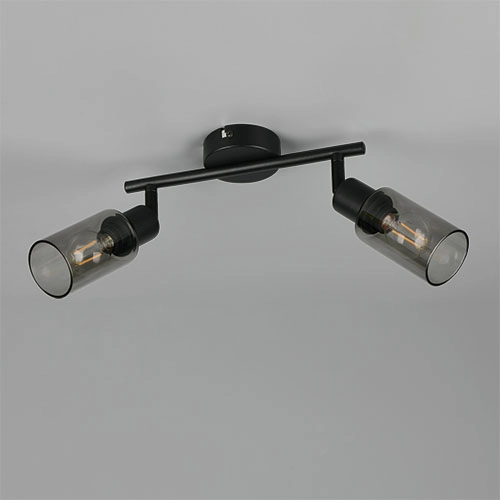 Design plafondlamp Mars 2-lichts zwart Trio 4017807670479