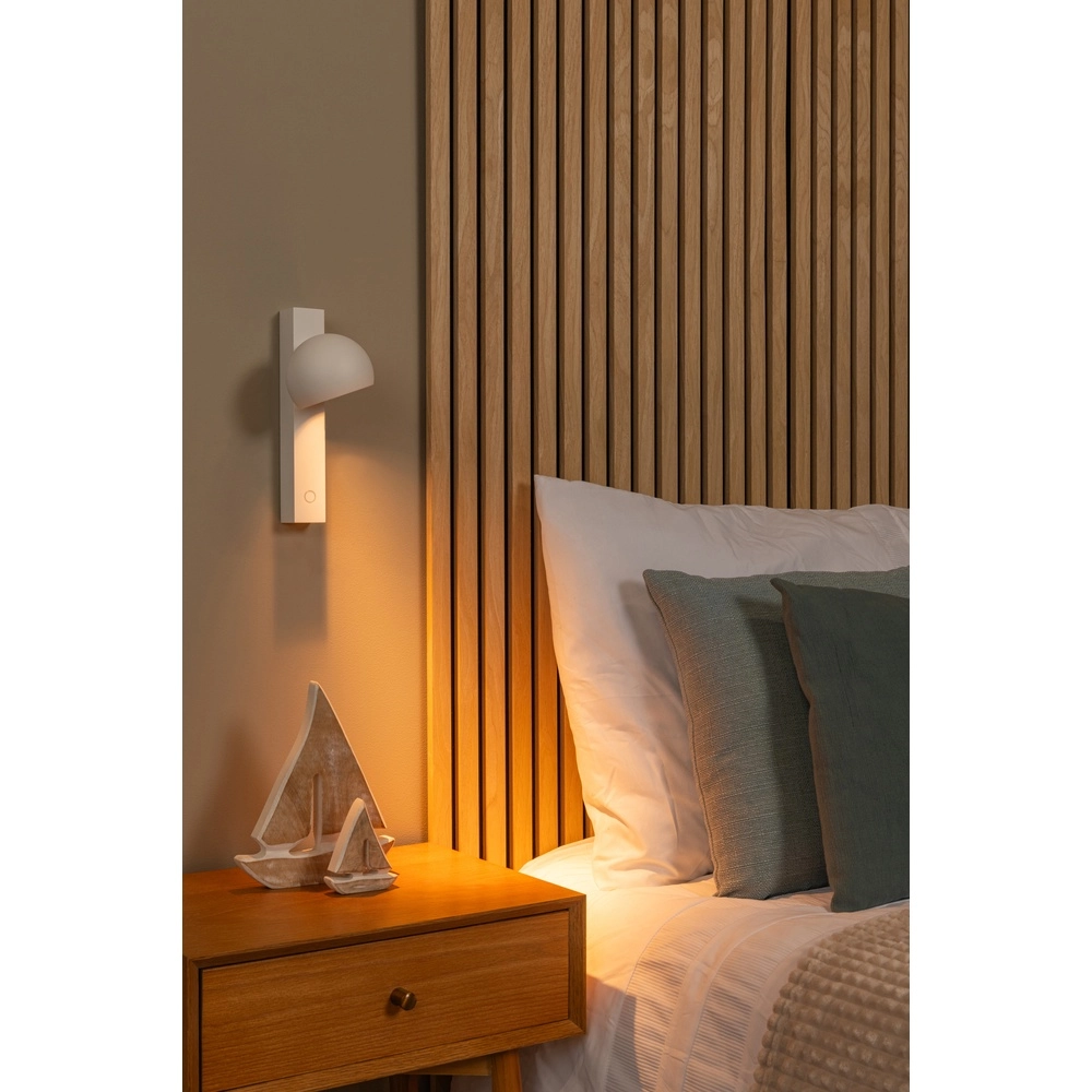 Bed leeslamp Esfera led - wit Premium by Lucide 5411212234469