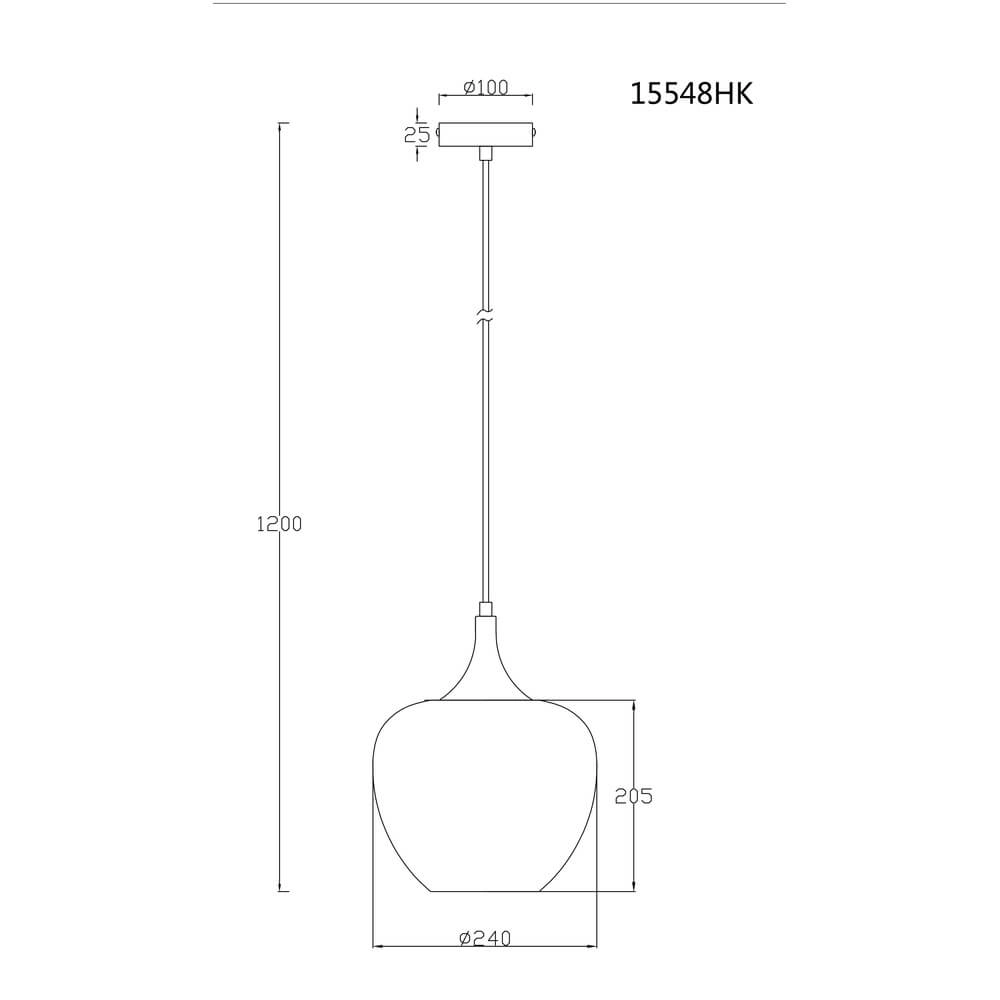 Antraciet hanglamp Maxy met wit glas Ø 24cm Globo 9007371450176