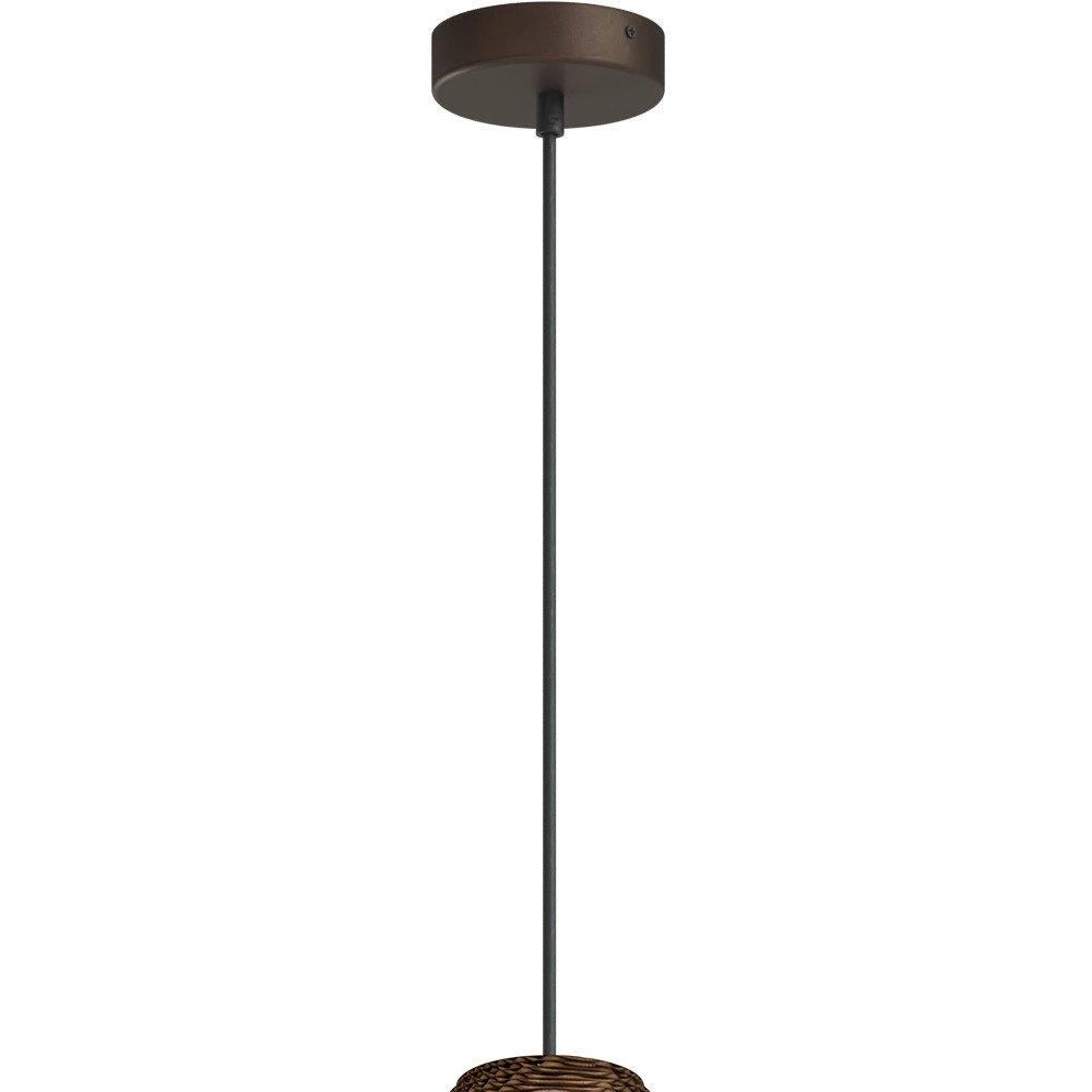 1-lichts hanglamp Carta Pineapple Think-paper cacao Ø 19cm Masterlight 8718121437538