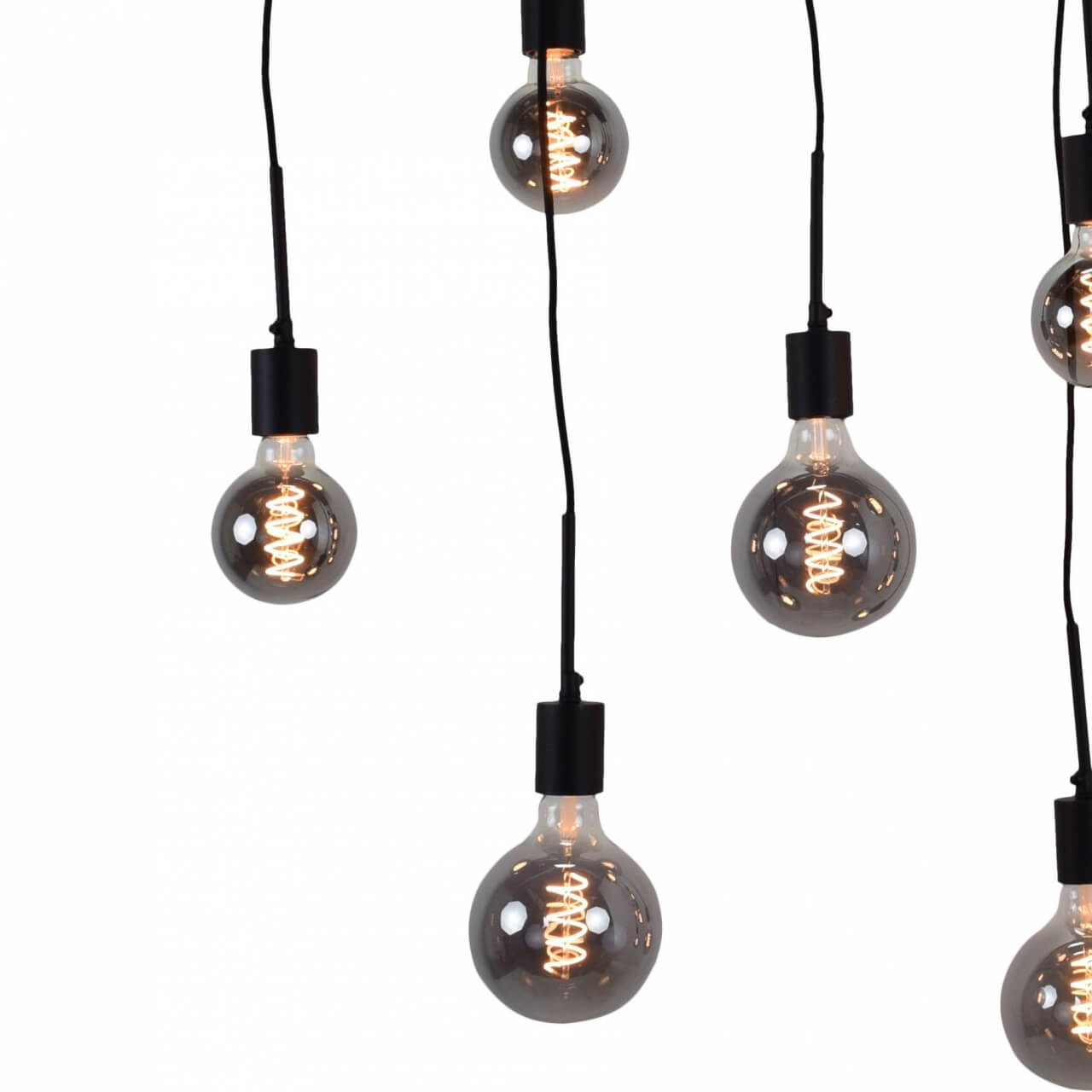 Hanglamp Bulby 10-lichts Zwart Urban Interiors 8719325467659