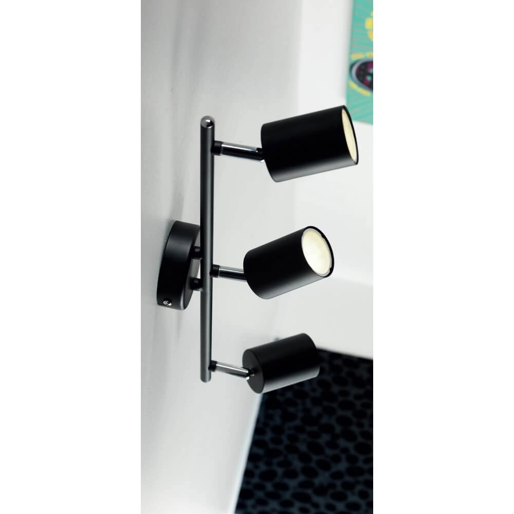 3-lichts opbouwspot Explore zwart Nordlux 5704924009532