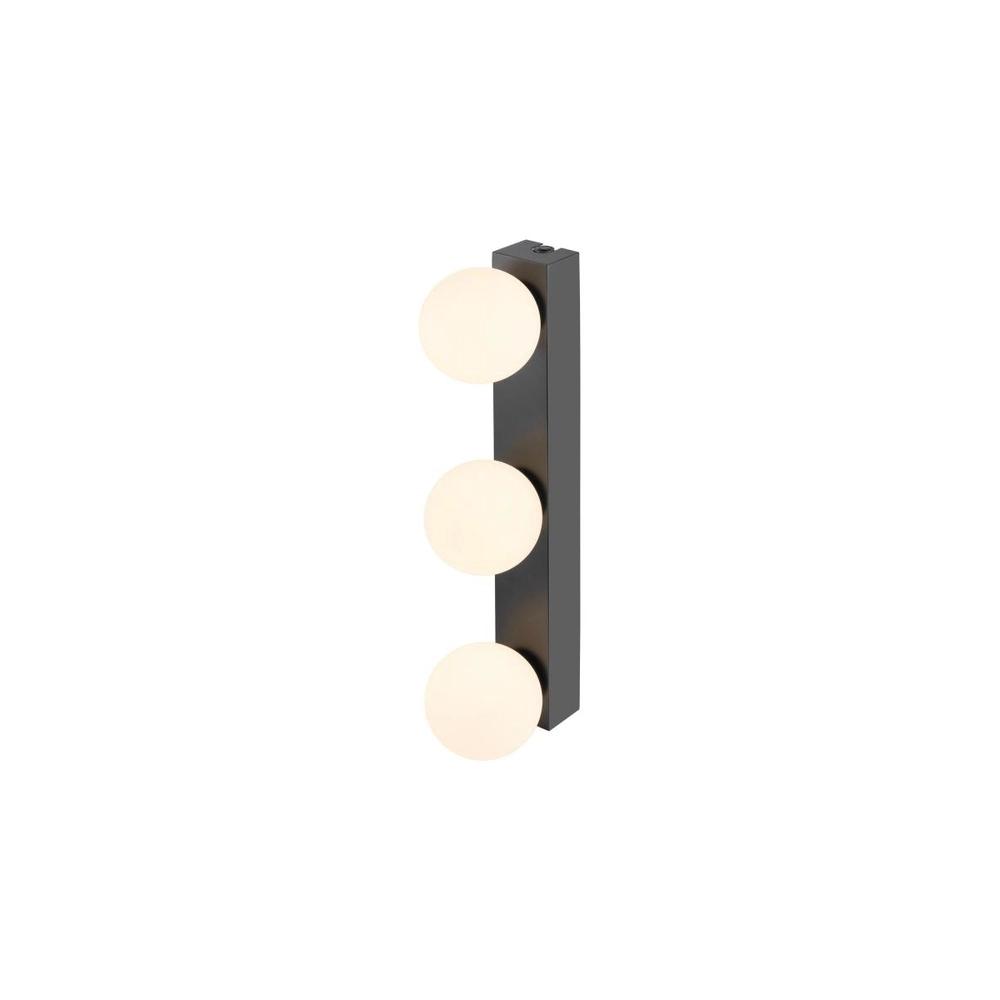 Wandlamp Sun Mirror 4-lichts zwart SLV 4024163318303
