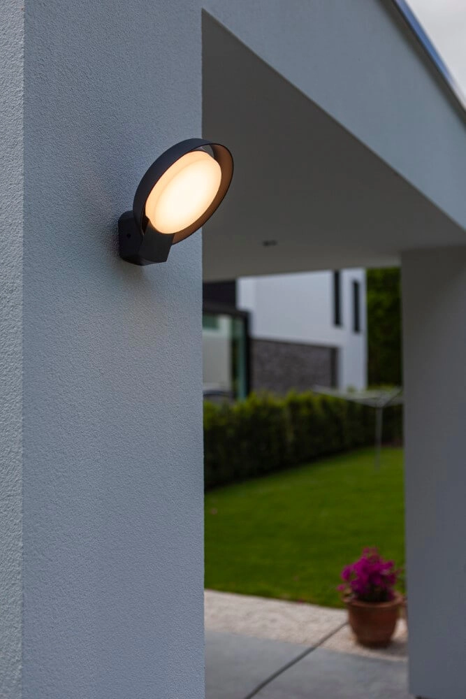 Ronde buitenlamp Polo design antraciet Lutec 6939412013756