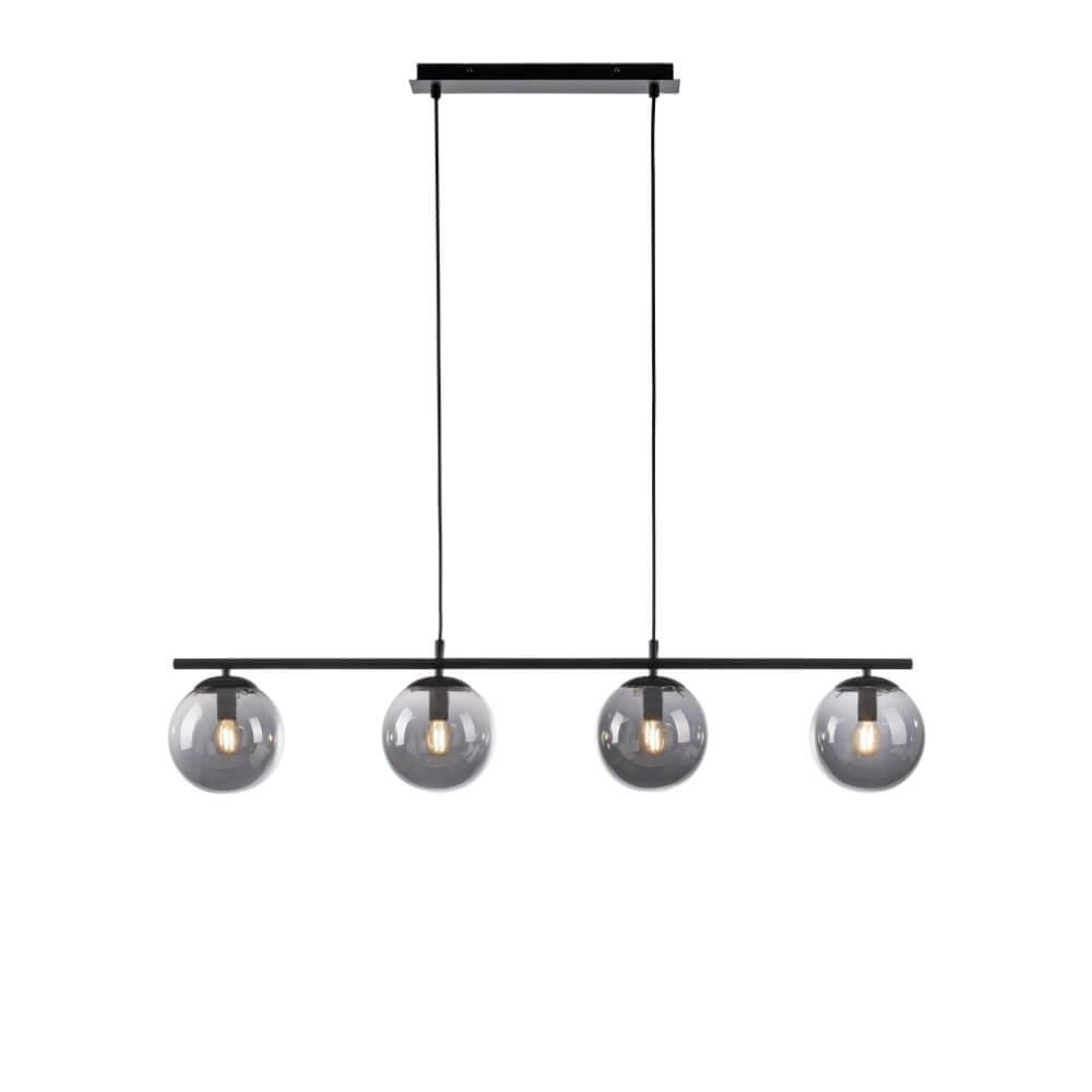 Zwarte hanglamp Big Widow 4-lichts Just Light 4043689988395